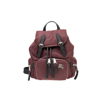 Burberry Canvas Backpack Women's Burgundy