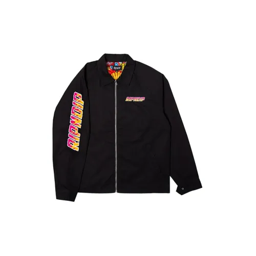 RIPNDIP Team Twill Jacket Coat Unisex  Black