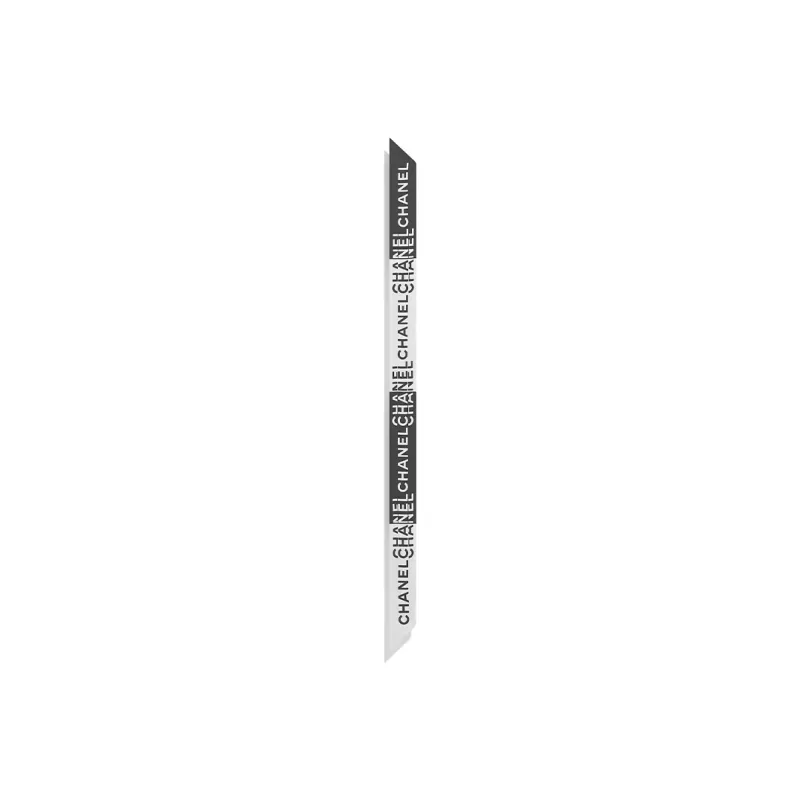 CHANEL Silk Scarves Unisex Black White-1