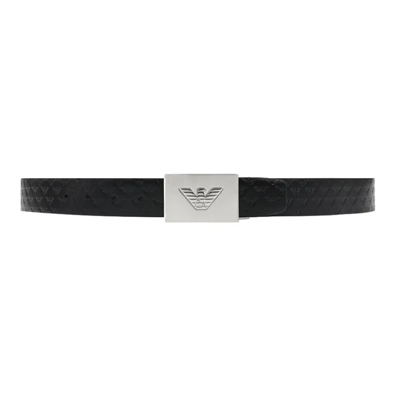 EMPORIO ARMANI Leather Belts Men Black-0