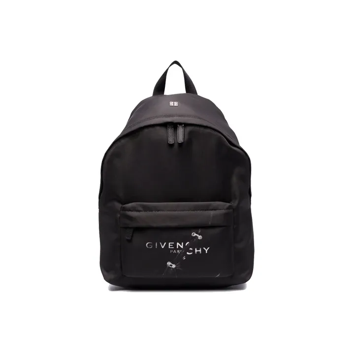 Givenchy Polyester Backpack Medium Size Men's Black-0