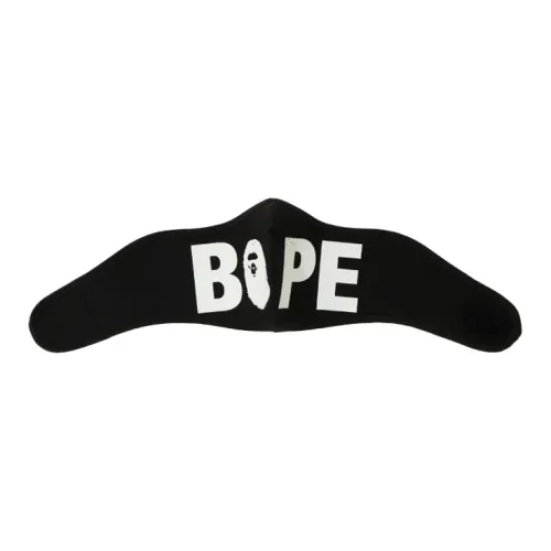 A BATHING APE Bape Face Masks Unisex Black