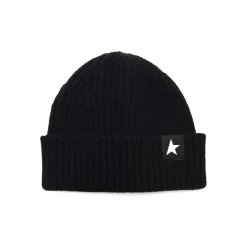 Golden Goose Star Patch Ribbed Beanie