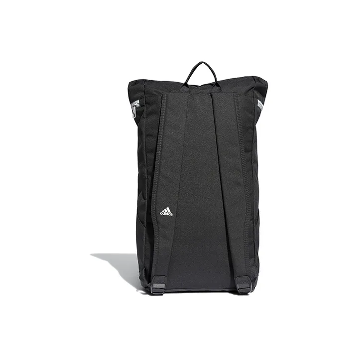 Adidas Recycled Polyester Plain Weave Fabric Sports Backpack Regular Unisex Charcoal Black-1