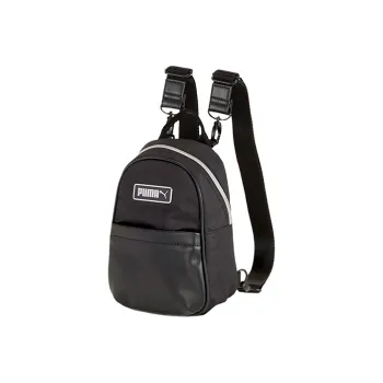 PUMA Artificial Leather Fabric Backpack Mini Unisex Black