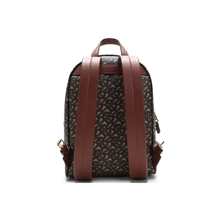 Burberry Eco-Friendly Canvas Backpack Unisex Saddle Brown-2