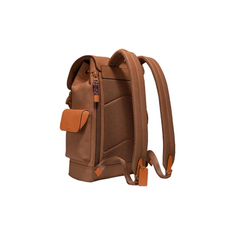 COACH Rivington Leather Travel Bags Backpack Large Size Men's Brown-1