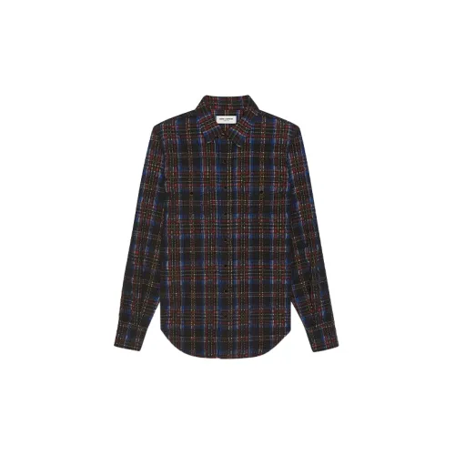 SAINT LAURENT Shirts Men Black