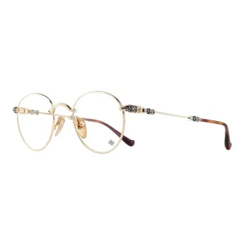 Chrome Hearts Metal Round Eyeglass Frames Unisex