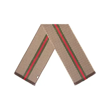 GUCCI Knit Scarves Unisex Brown