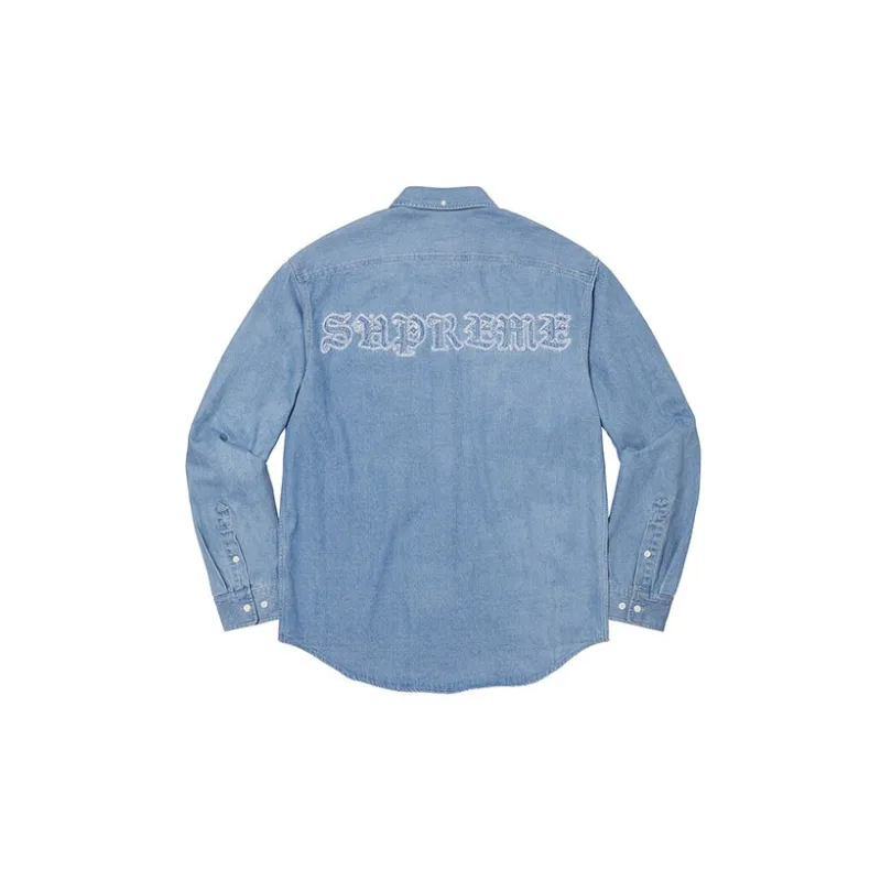 Supreme Appliqué Denim Shirt-3