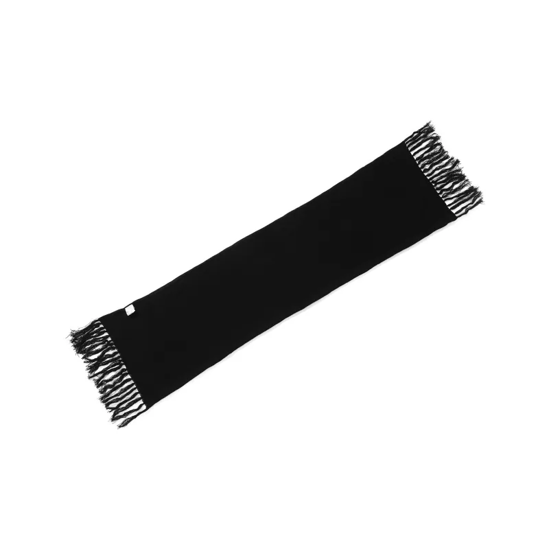 GENANX Knit Scarves Unisex Black-3