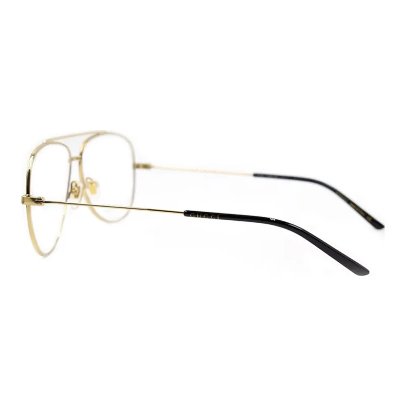 GUCCI Aviator Frame Metal Optical Frames-3