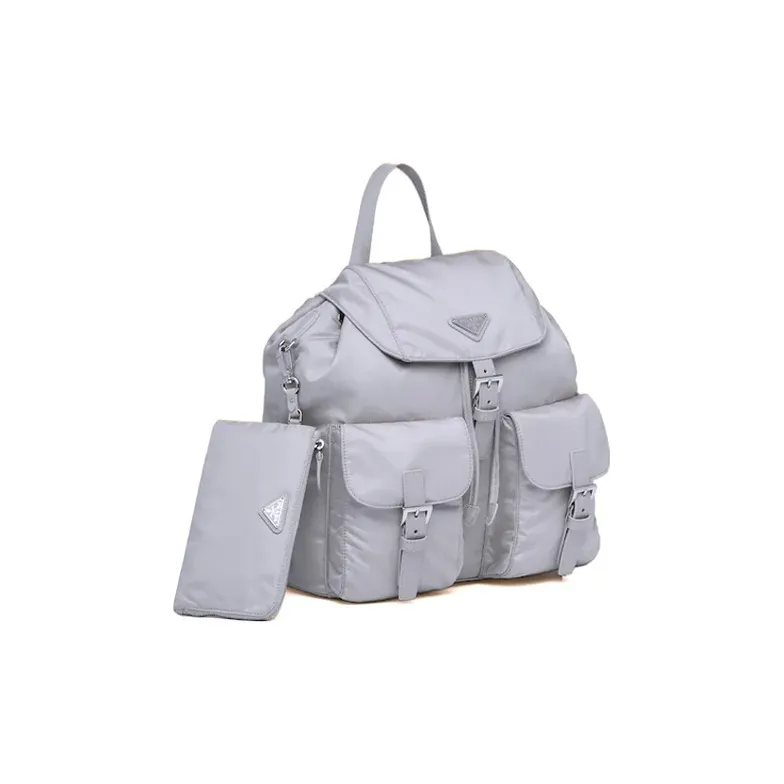 PRADA Re-Nylon Nylon Backpack Women's Cornflower Blue-1