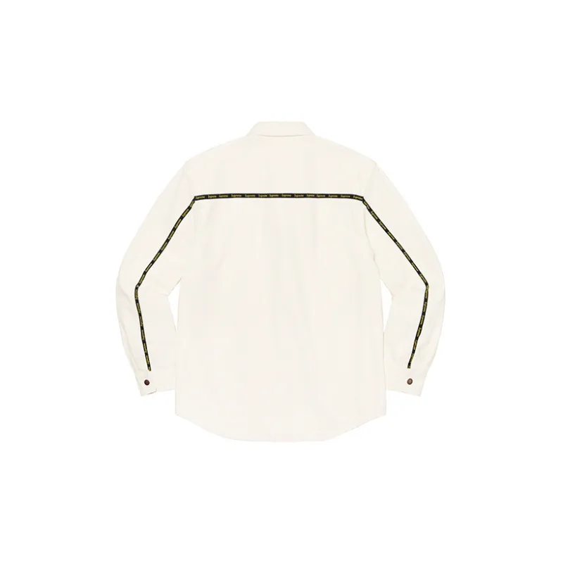 Supreme Logo Taping Work Shirt-9