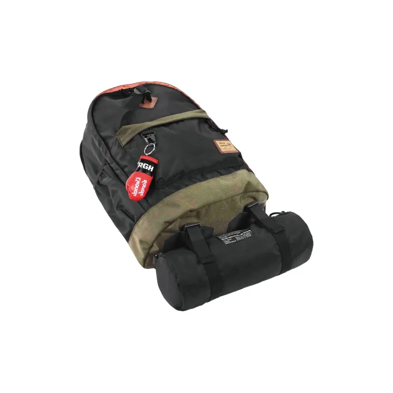 Rough Enough Polyamide Backpack Regular Unisex Black/Army Green-3