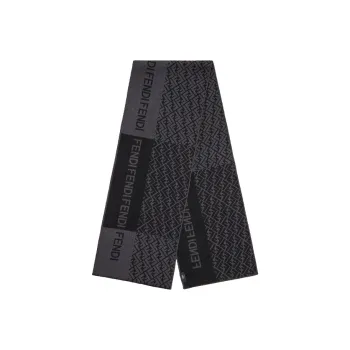FENDI Knit Scarves Men Black