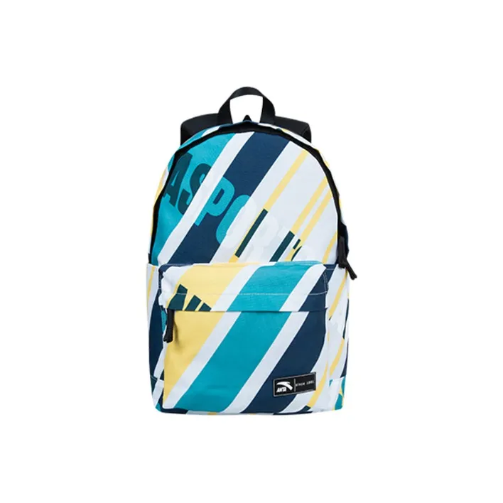 Anta Life Collection 600D*600D78T/PU Double Coated Backpack Regular Unisex Light Sky Blue-0