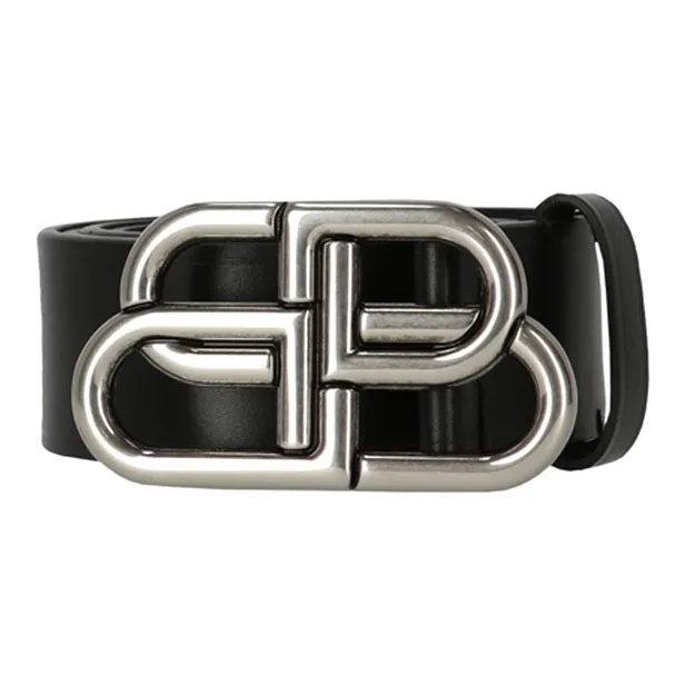 Balenciaga Iconic BB Buckle, Belt, Black, Width  3.5cm Unisex-1