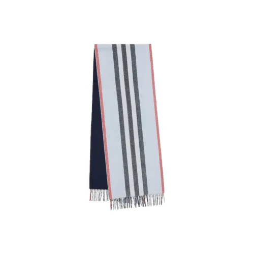 Burberry Wmns Cashmere Check Double-sided Scarf Blue