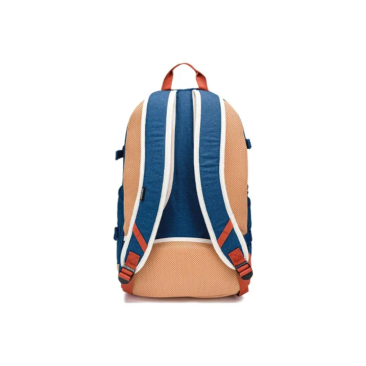 Converse Polyester Backpack Regular Unisex Blue Orange Multicolor-3