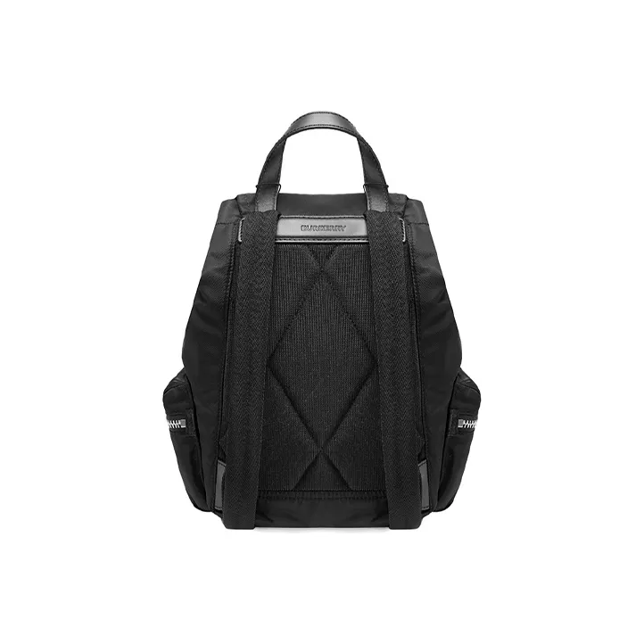 Burberry Nylon Canvas Backpack Women's Black-3