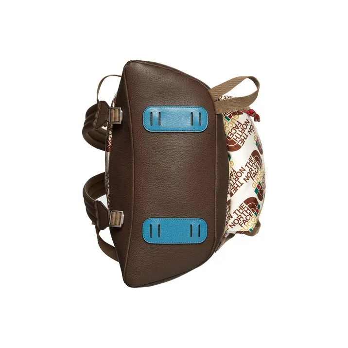 GUCCI The North Face Collaboration Nylon With Leather Double Pocket Backpack Unisex White-16