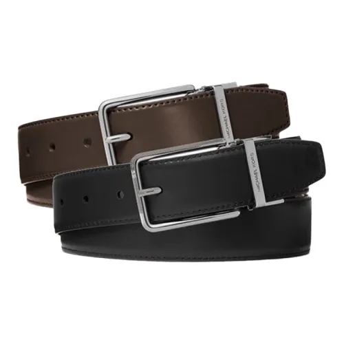 MICHAEL KORS Leather Belts Men Double-Sided Color