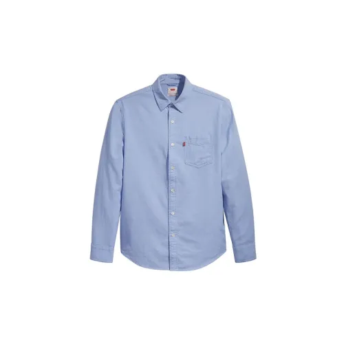 Levis Shirts Men Light Blue