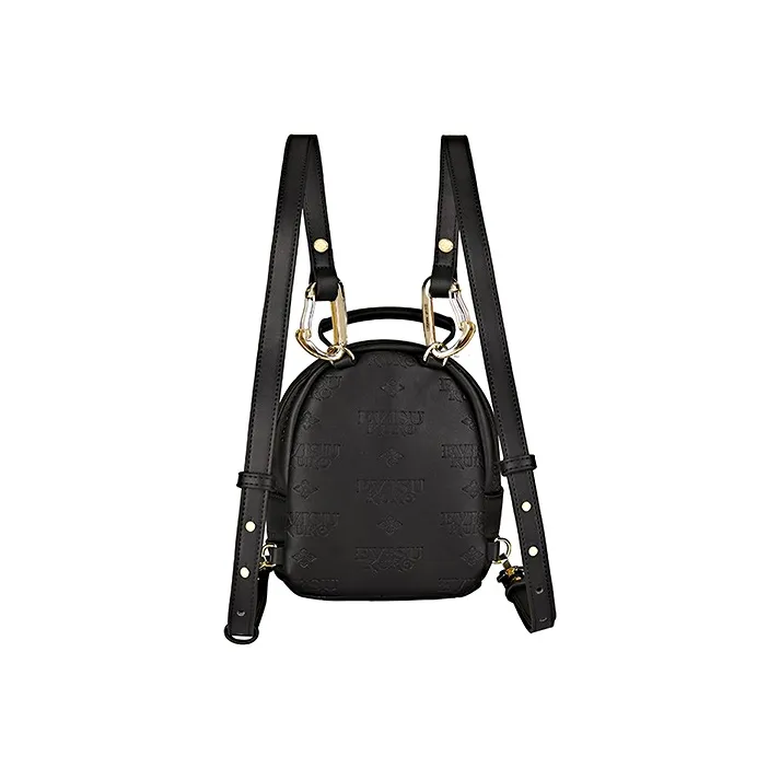 EVISU Polyurethane Backpack Unisex Black-1