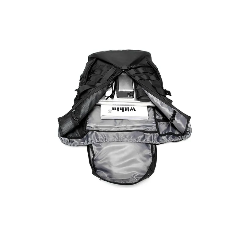 Subcrew Polyester Backpack Regular Men's Black-3