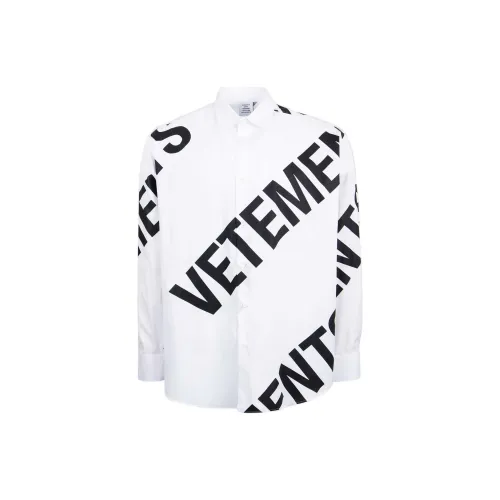 Vetements Shirts Men White