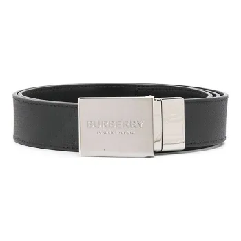 Burberry Smooth Buckle Trimmable Double Sided Belt Leather Belts Men's