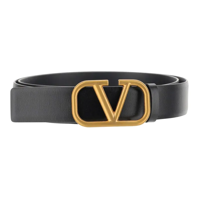 Valentino Leather Belts Men Black-0