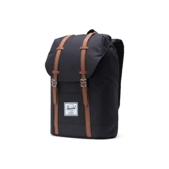 Herschel Polyester Travel Bag Backpack Large Size Unisex Black