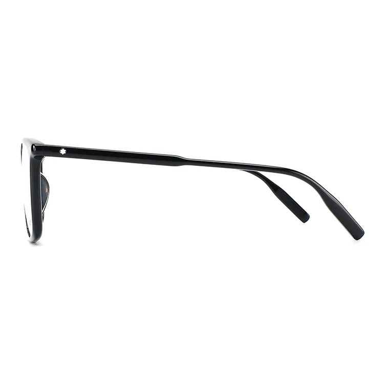 MONTBLANC Plate Frame Round Eyeglass Frames Unisex European Version, Black-2