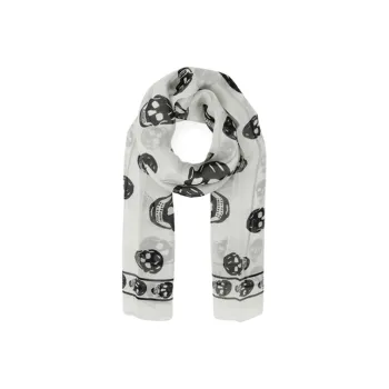 Alexander McQueen All Over Skull Print Scarf