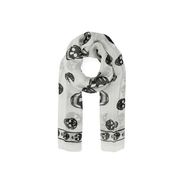 Alexander McQueen All Over Skull Print Scarf-0