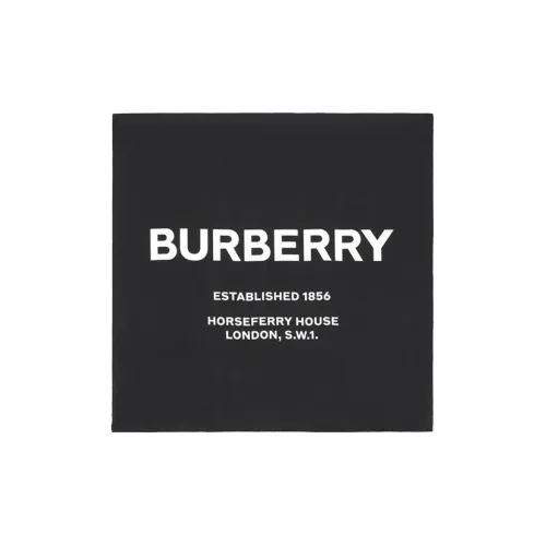 Burberry Silk Scarves Unisex Black