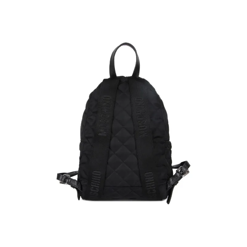 MOSCHINO Nylon Fabric Backpack Small Size Women's Black-3