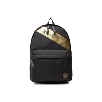 VERSACE JEANS COUTURE Fabric Backpack Regular Men's Black Gold