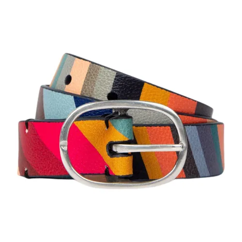 Paul Smith Leather Belts Unisex Red