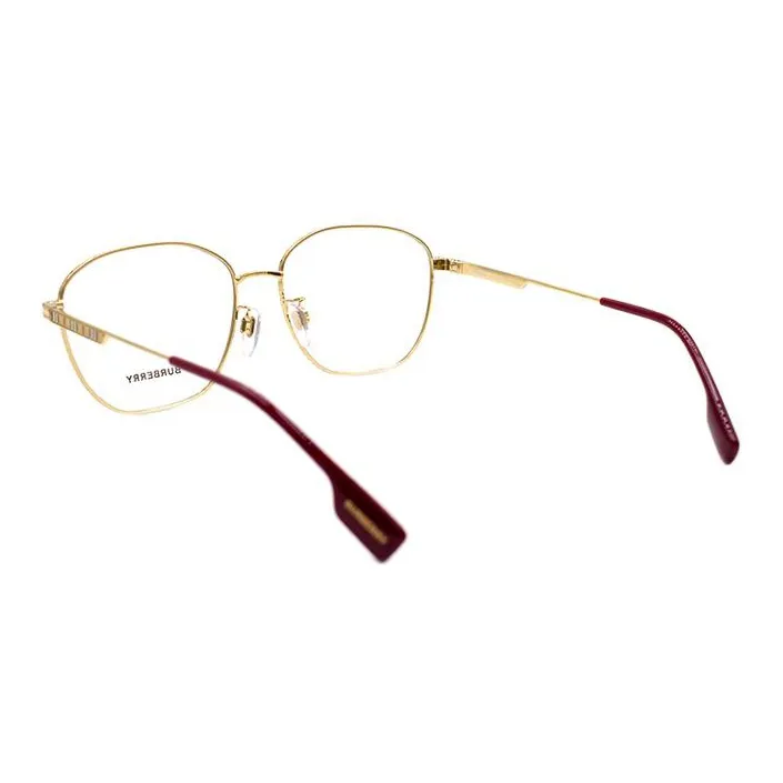 Burberry Eyeglass Frames Men Red Gold-2