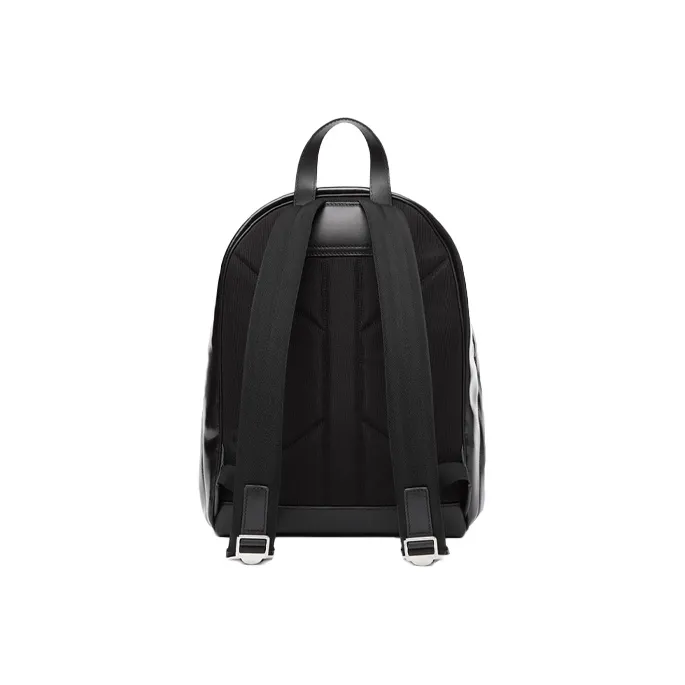 Burberry Horseferry Canvas Backpack Unisex Black-2