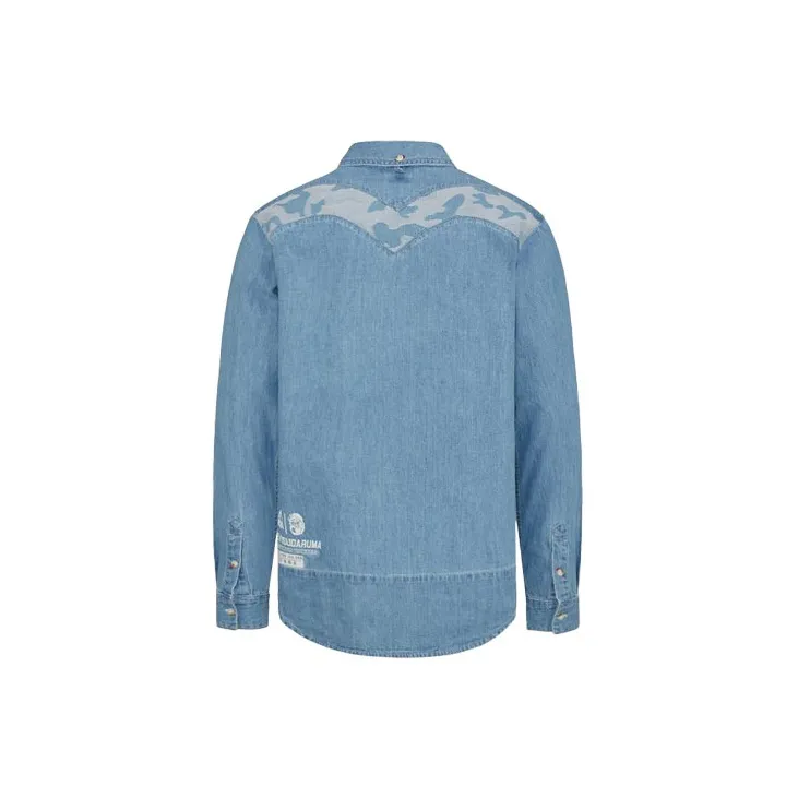 EVISU Shirts Men Denim Blue-1