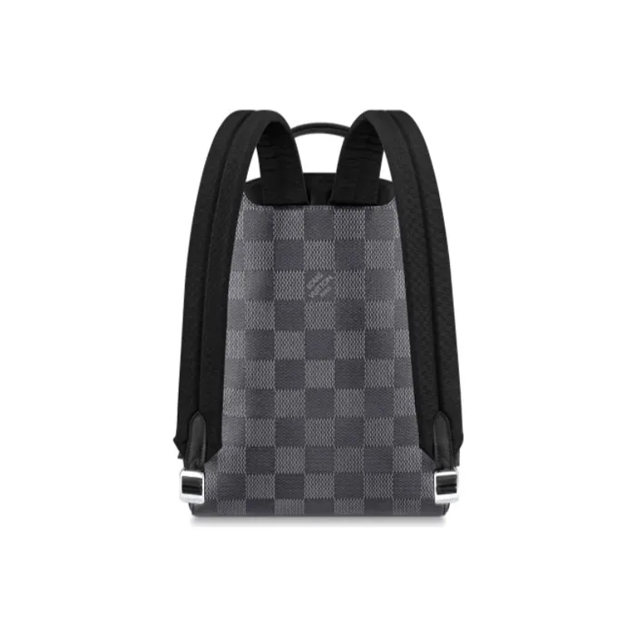 LOUIS VUITTON CAMPUS Coated Canvas Backpack Men's Gray-2