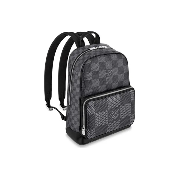 LOUIS VUITTON CAMPUS Coated Canvas Backpack Men's Gray-1