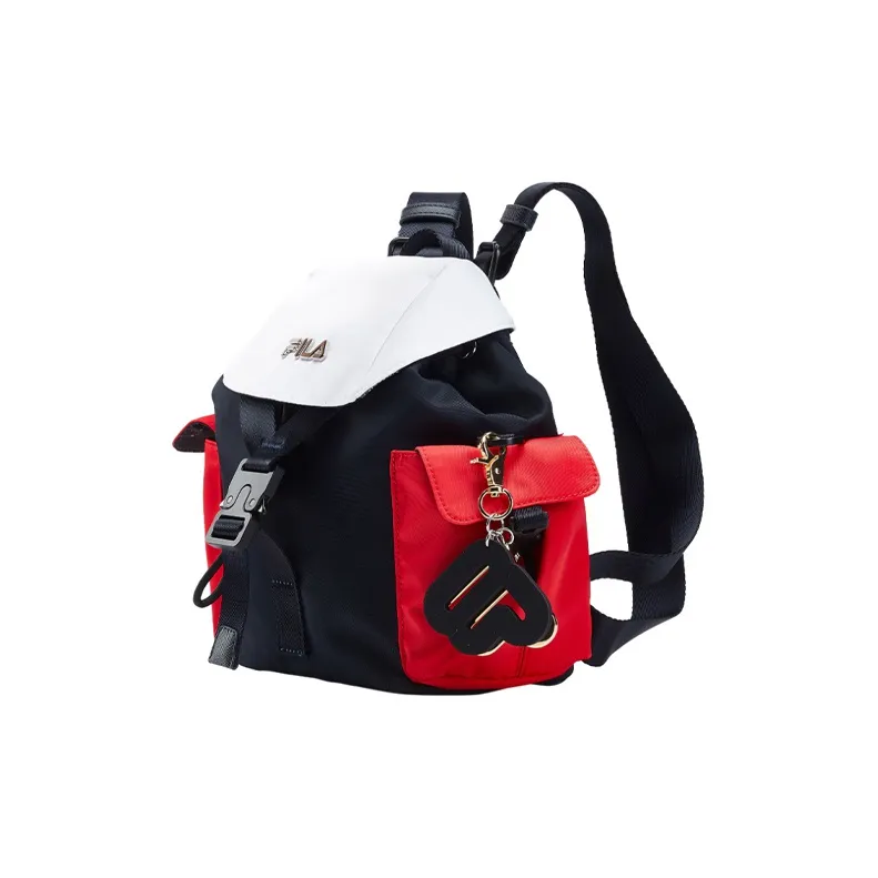 FILA Polyurethane With Synthetic Leather Backpack Regular Unisex Legend Blue-2