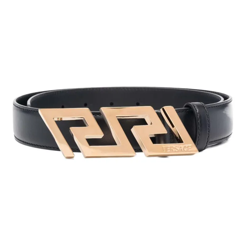 VERSACE Greca Key Engraved Buckle Belt-1