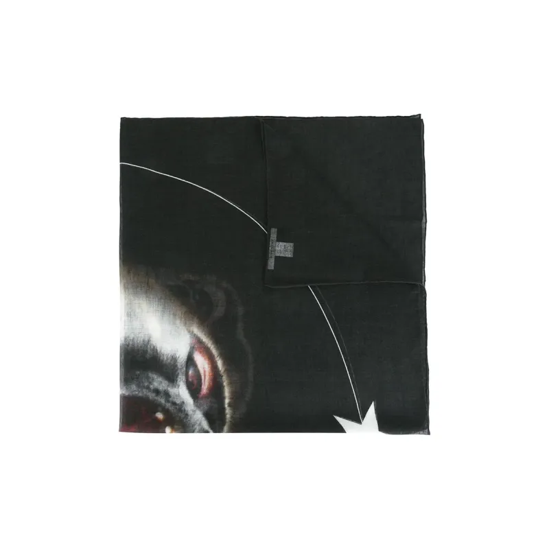 Givenchy Bag Collection Silk Scarves Unisex Black-2